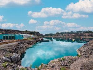 The Lake at Cromhall Quarry is an open water swimming, scuba diving and paddleboarding venue located north of Bristol. Picture by Carl Hewlett